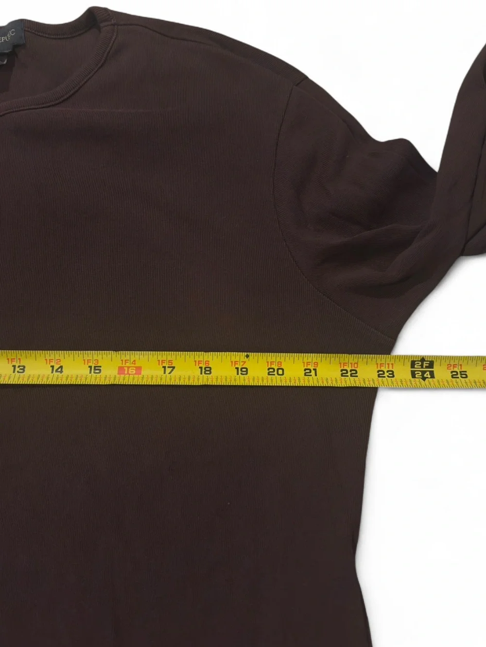VTG Y2K Banana Republic Burgundy V-Neck Ribbed Long Sleeve Top Size Men’s Large